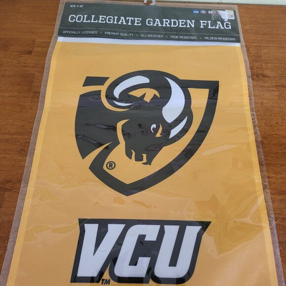 Vibrant VCU NCAA Garden Flag with Double-Sided Print - 12.5" x 18" Polyester T4 - Picture 2 of 5